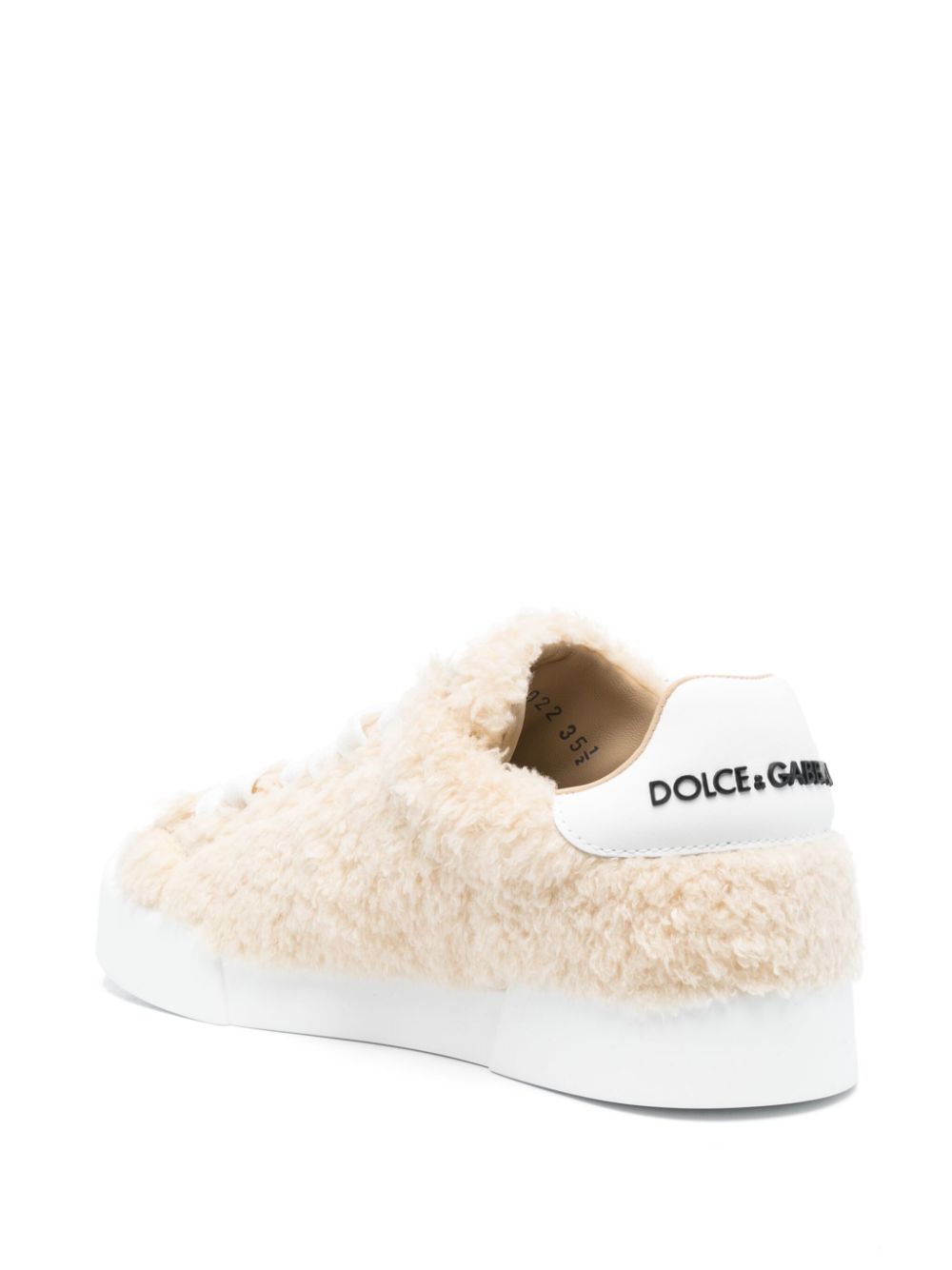 DOLCE & GABBANA Flatform Leather Sneakers - Women’s Size Available