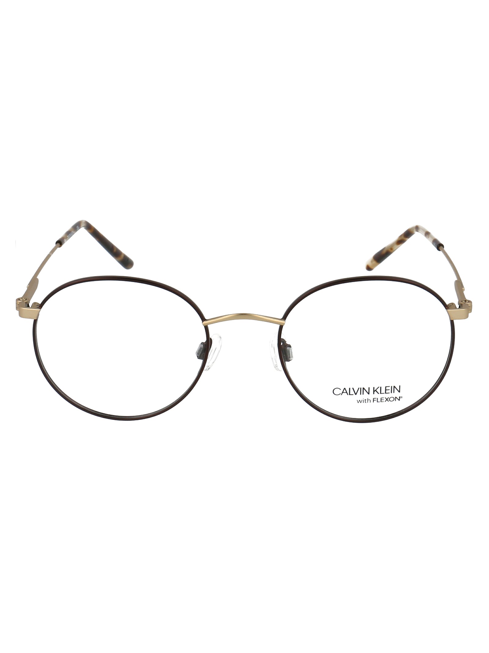 CALVIN KLEIN Havana Metal Optical Glasses for All
