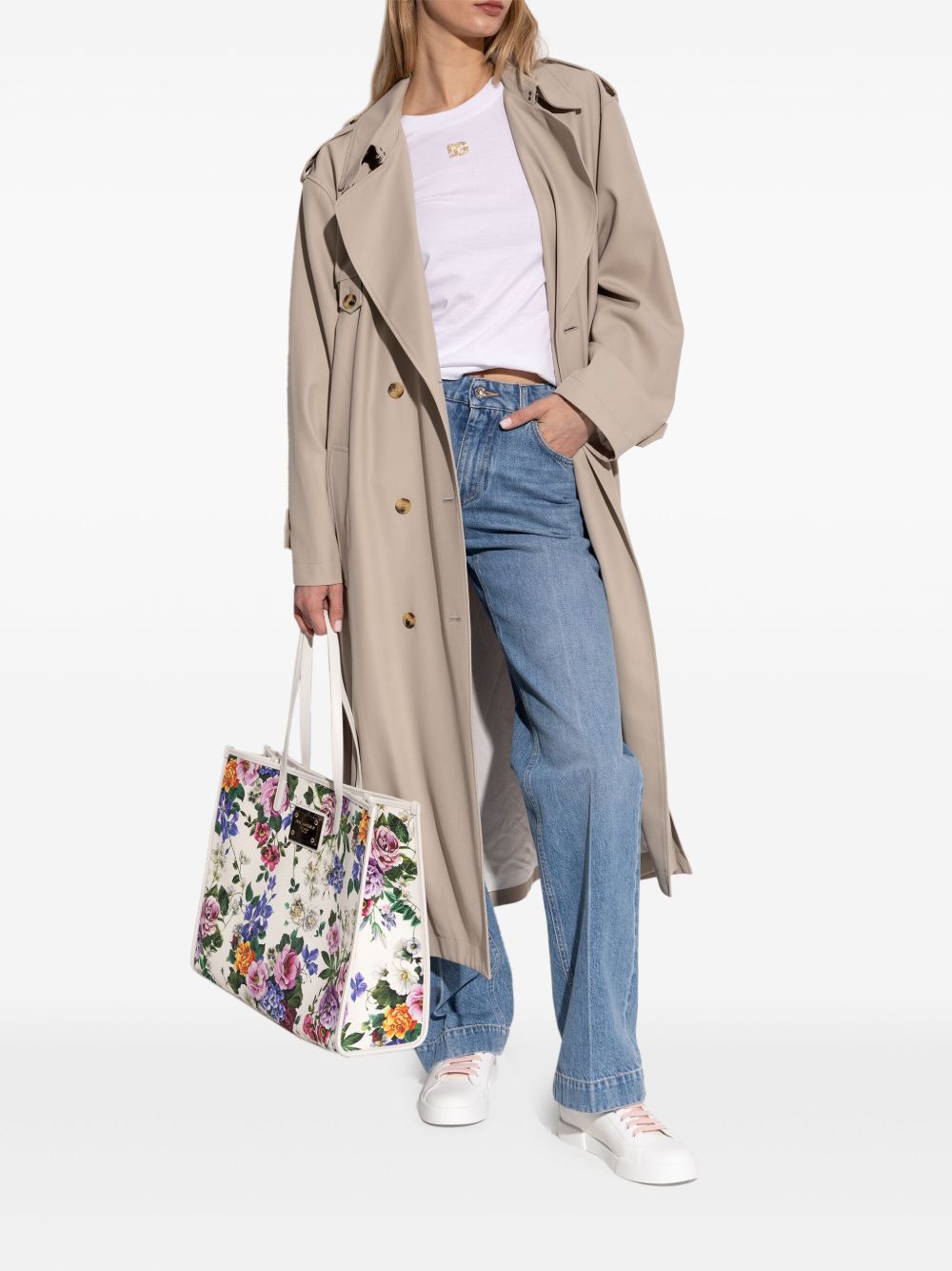 DOLCE & GABBANA Portofino Leather Sneaker - Women's Size