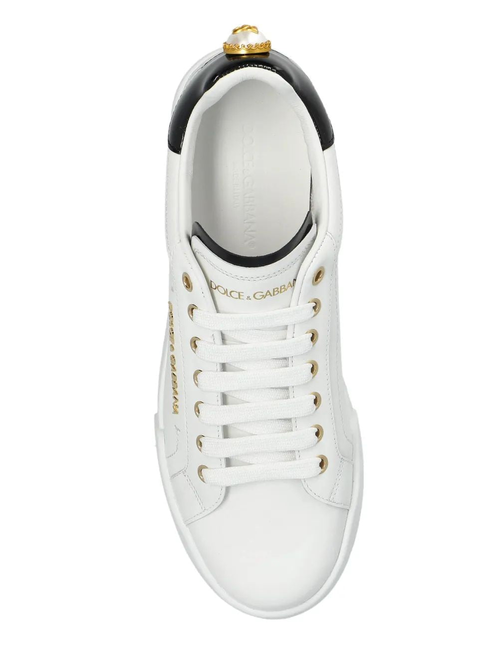 DOLCE & GABBANA Leather Portofino Sneaker - Women’s Size Available