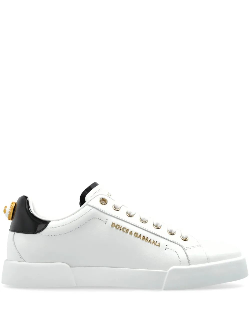 DOLCE & GABBANA Leather Portofino Sneaker - Women’s Size Available