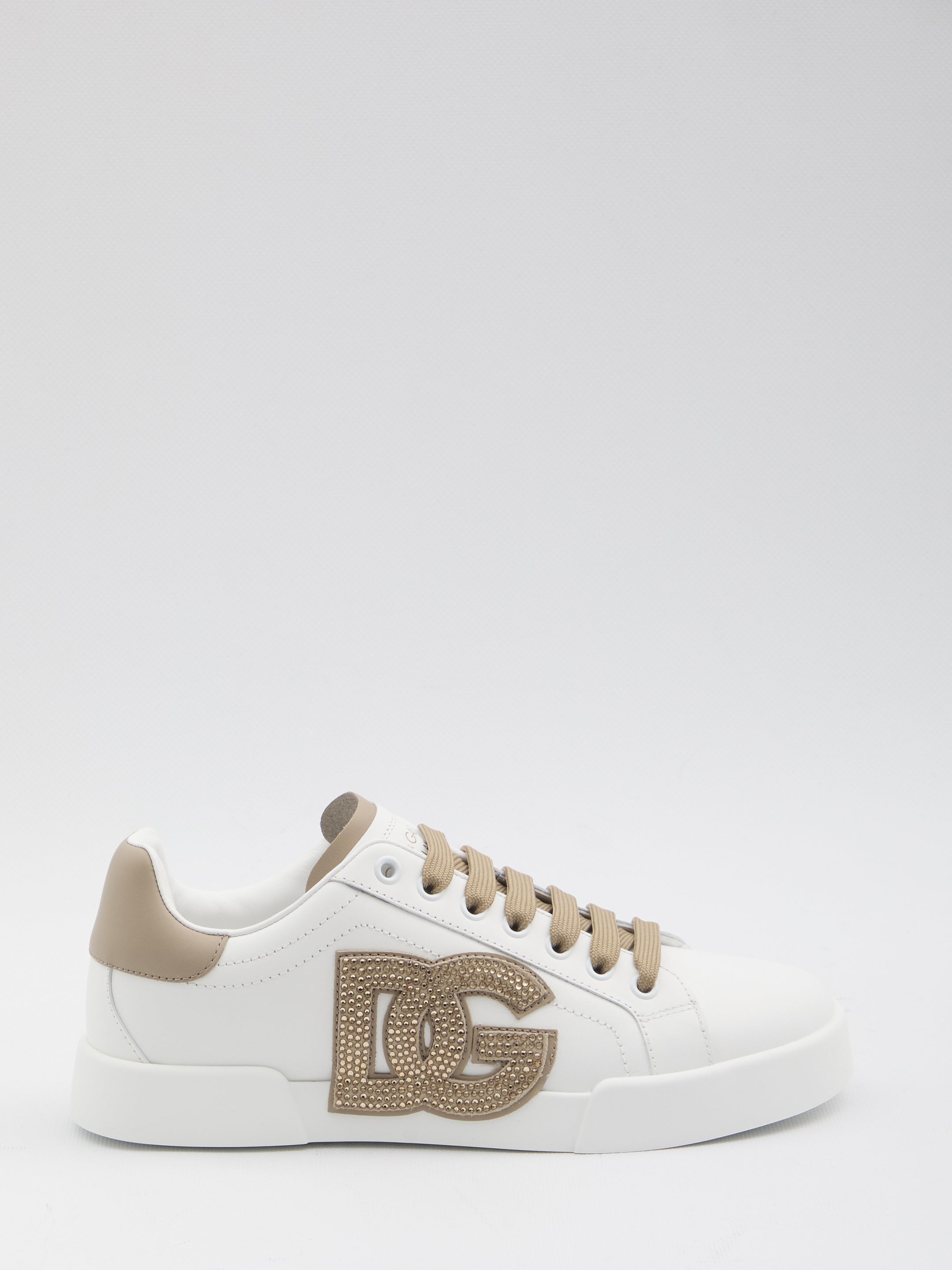 DOLCE & GABBANA Portofino Leather Sneakers for Women