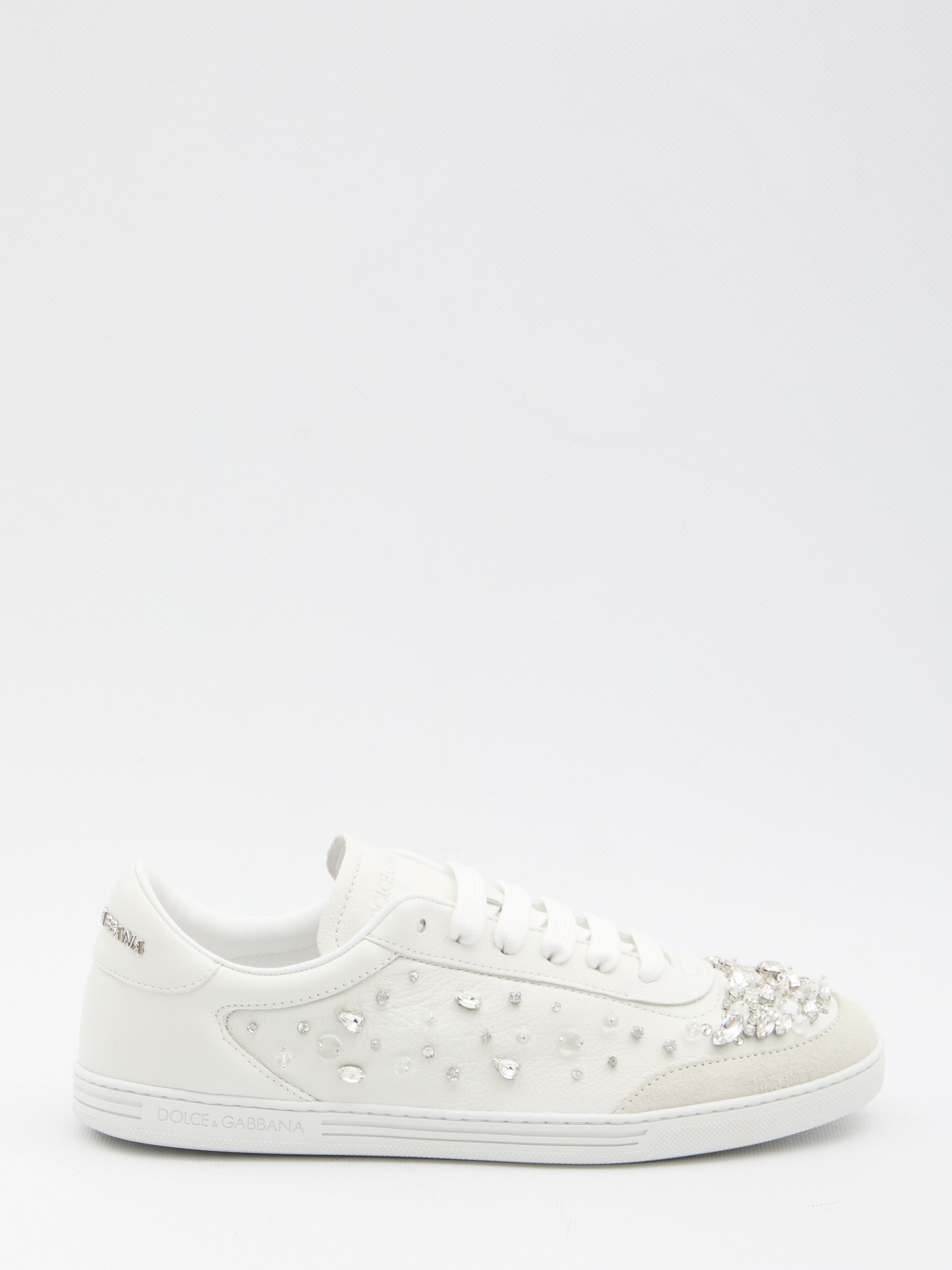 DOLCE & GABBANA Embellished Rhinestone Sneakers - Women’s Size