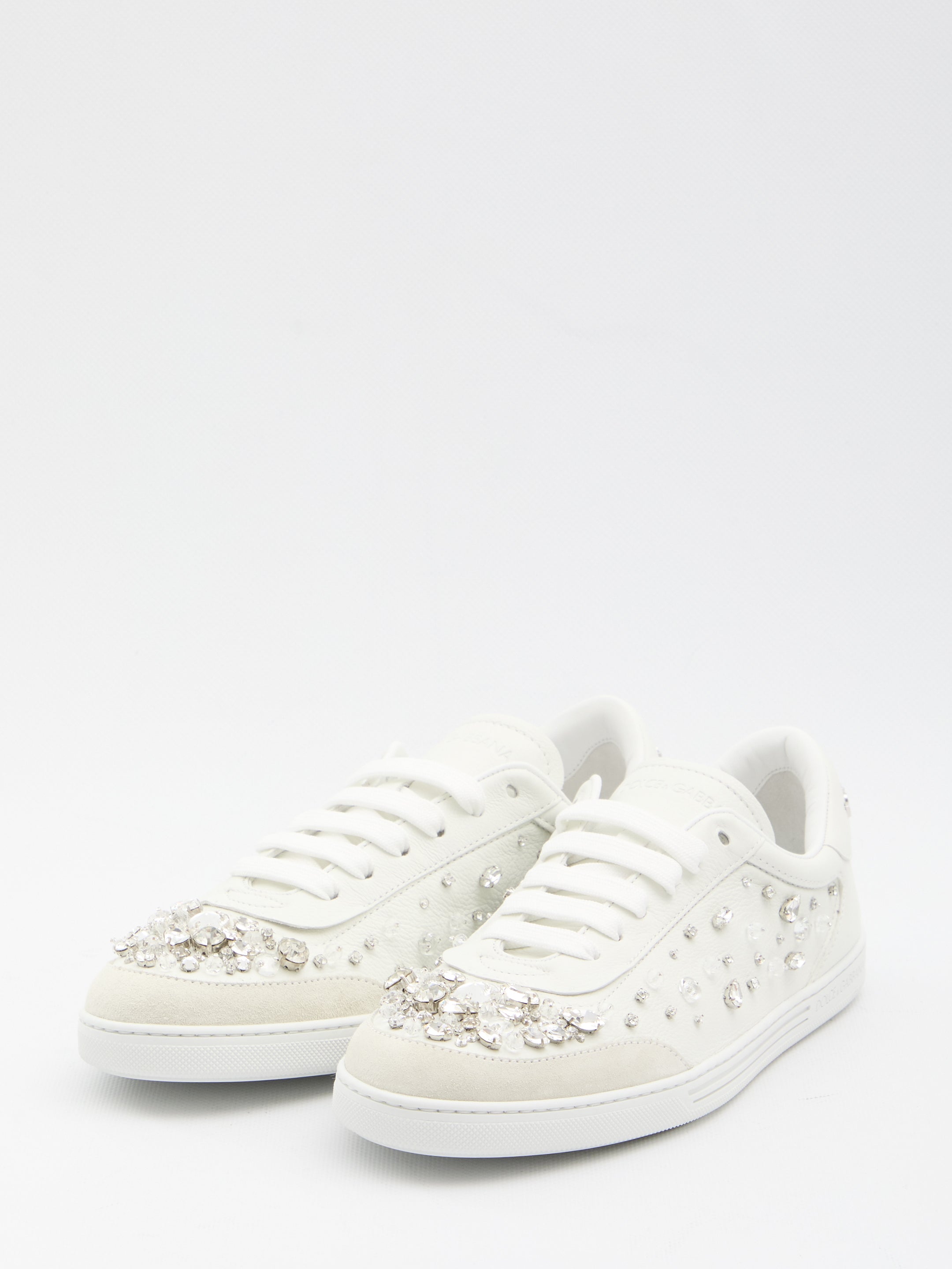 DOLCE & GABBANA Embellished Rhinestone Sneakers - Women’s Size