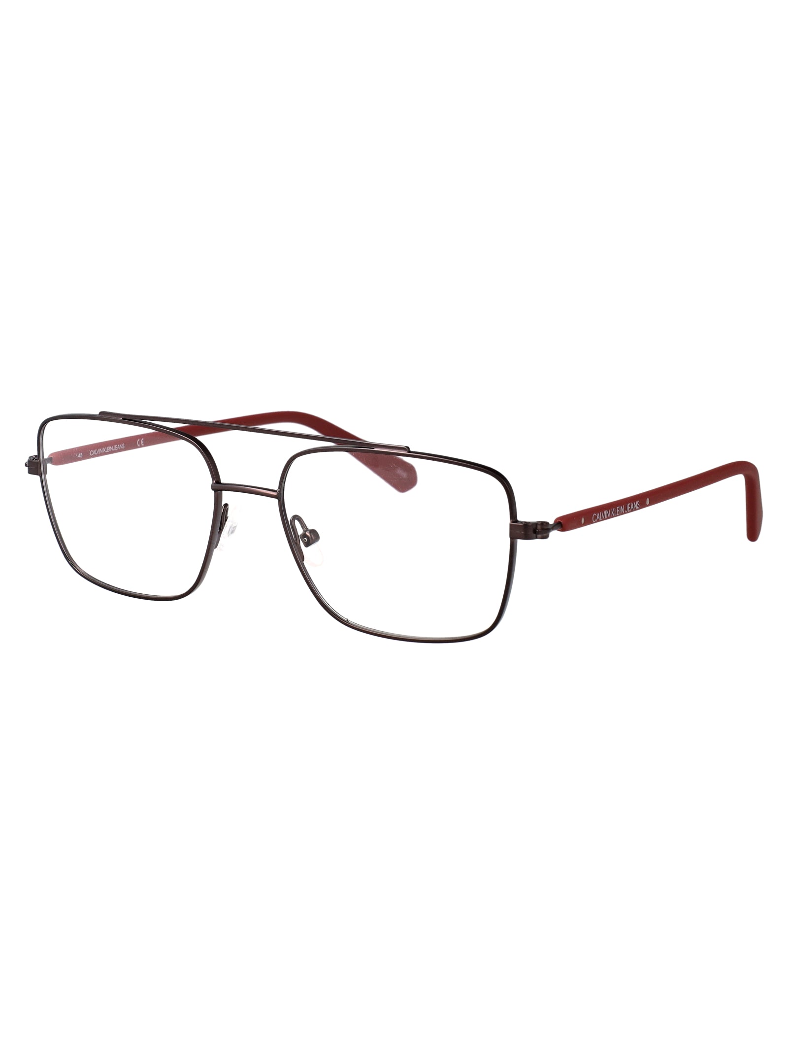CALVIN KLEIN JEANS Matte Metal Optical Glasses for Men