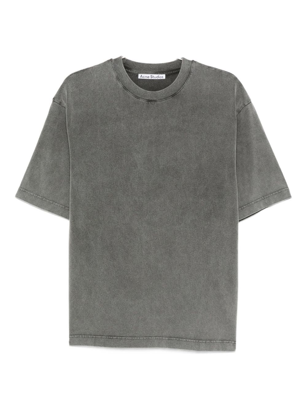 ACNE STUDIOS Logo Cotton T-Shirt - Short Sleeves, Crew Neck