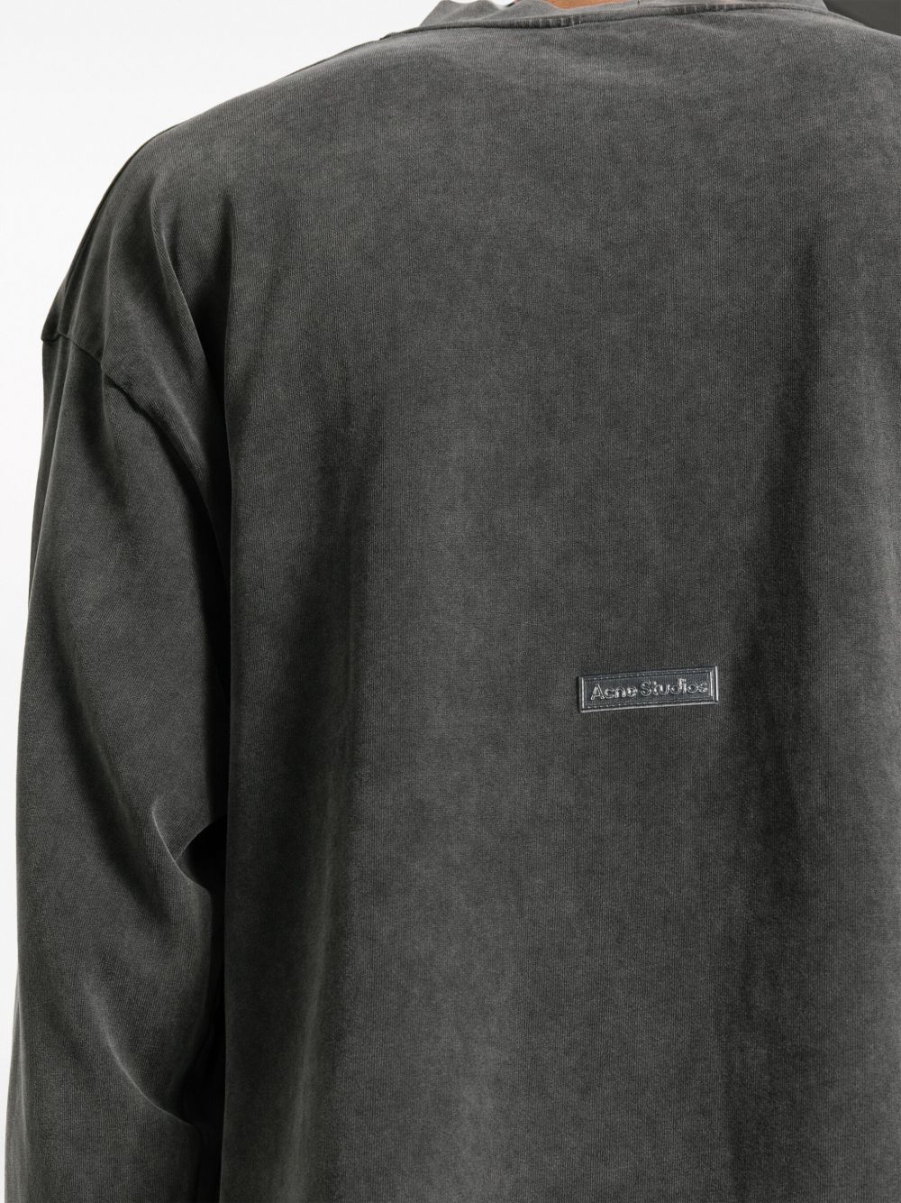 ACNE STUDIOS Men's Cotton T-Shirt and Polo with Logo Patch - Drop Shoulder Style