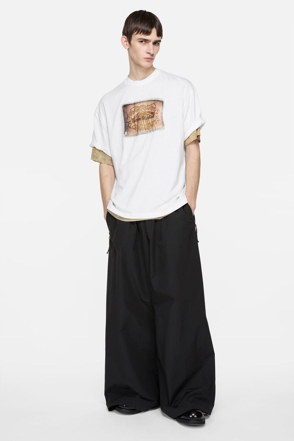 ACNE STUDIOS U Bow Label Logo T-Shirt