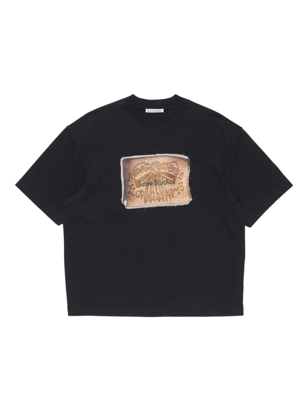 ACNE STUDIOS Exford U Bow Label Logo T-Shirt