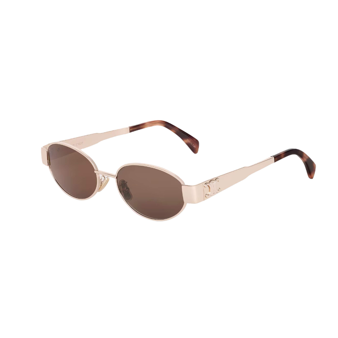 CELINE Metal Triomphe Mini Sunglasses
