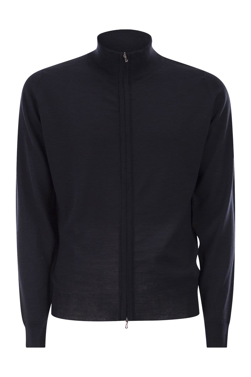 JOHN SMEDLEY Extra Fine Merino Wool Cardigan - Midweight Knit