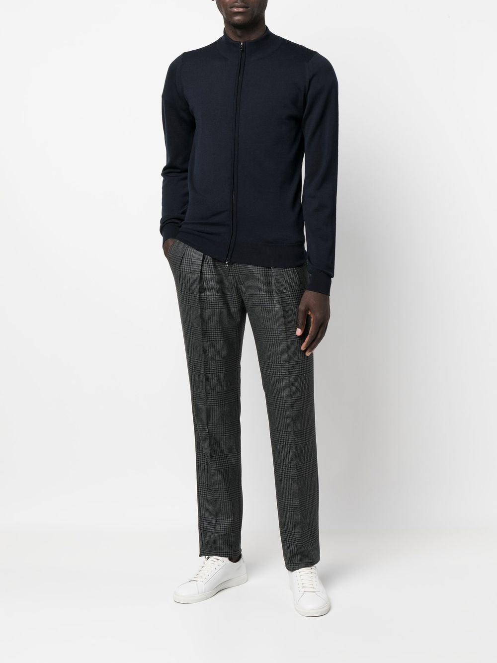 JOHN SMEDLEY Extra Fine Merino Wool Cardigan - Midweight Knit