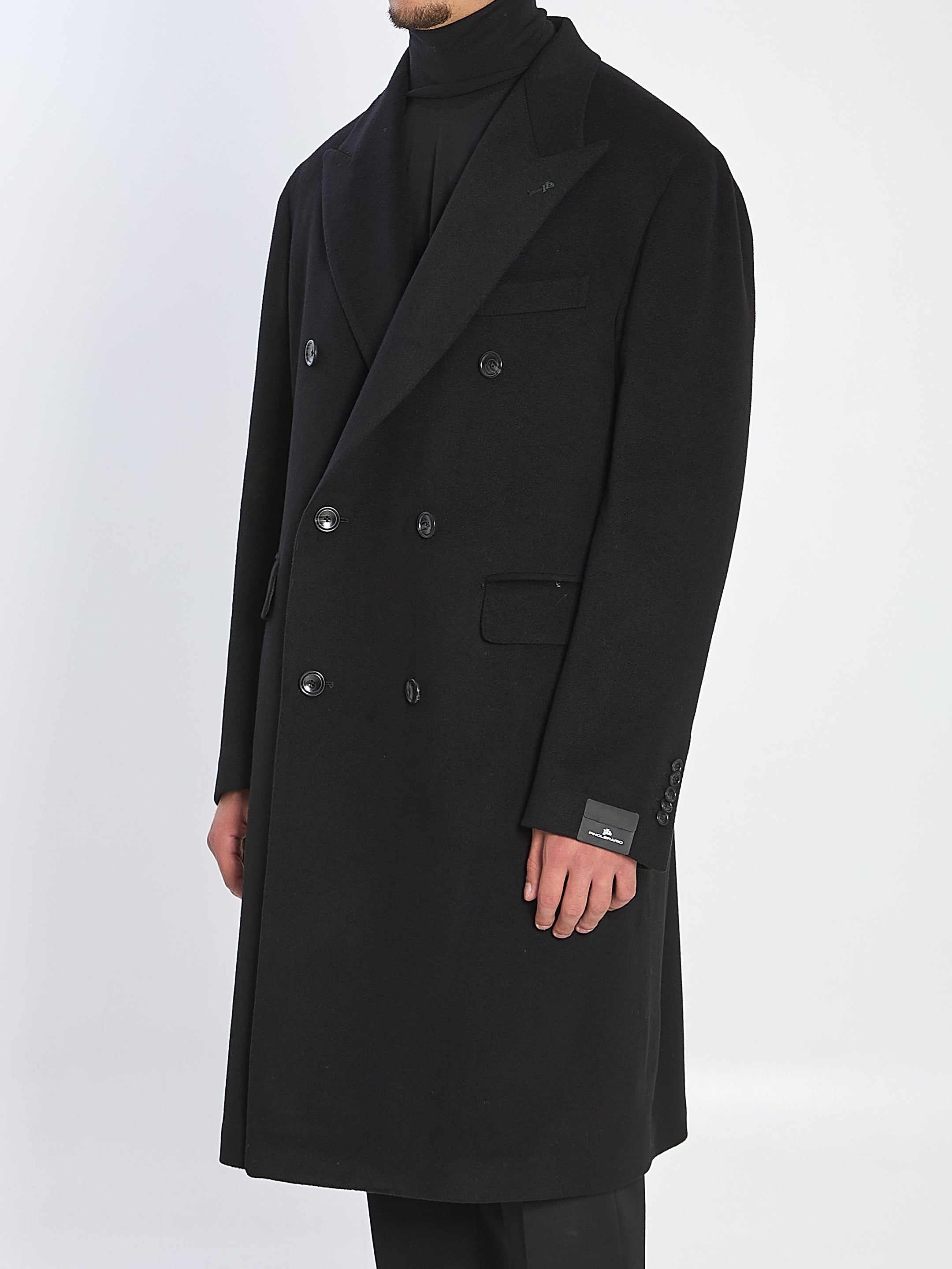 TAGLIATORE Double-Breasted Cashmere Jacket - Size 52