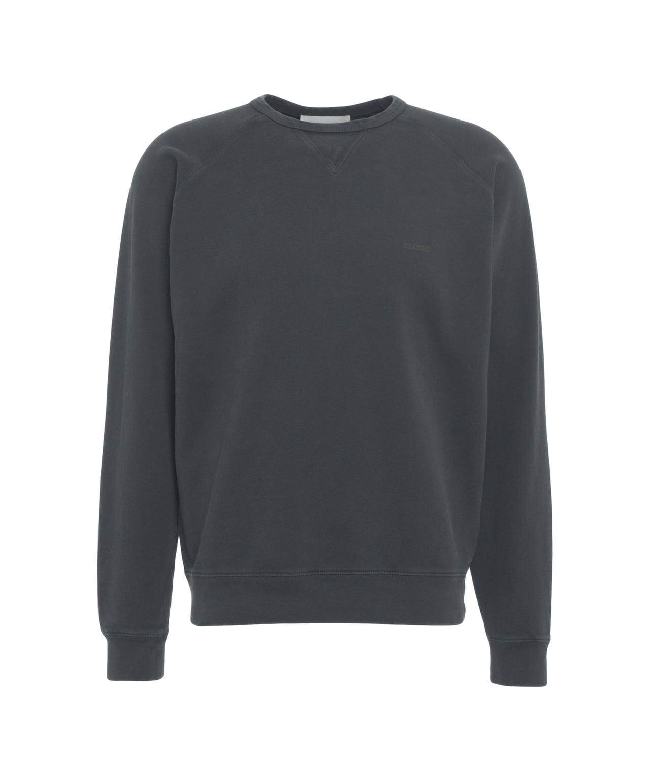 CLOSED Crew Neck Sweatshirt with Logo Detail
