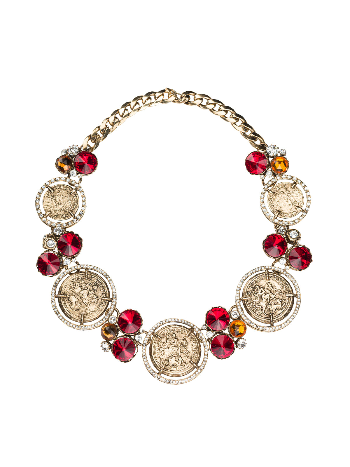 THOT Brass Statement Necklace