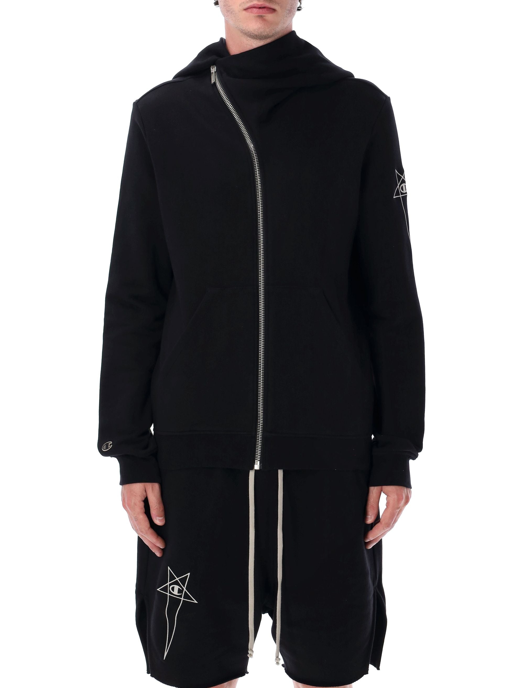 RICK OWENS X CHAMPION Mountain Hoodie for Men - SS25 Collection