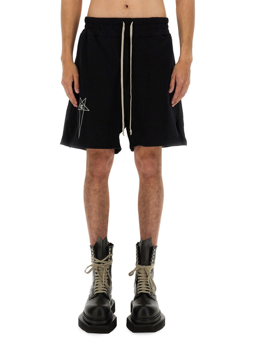RICK OWENS X CHAMPION Cotton Shorts - Size L