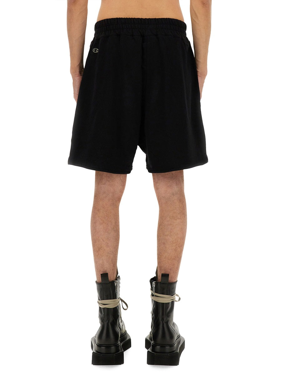 RICK OWENS X CHAMPION Cotton Shorts - Size L