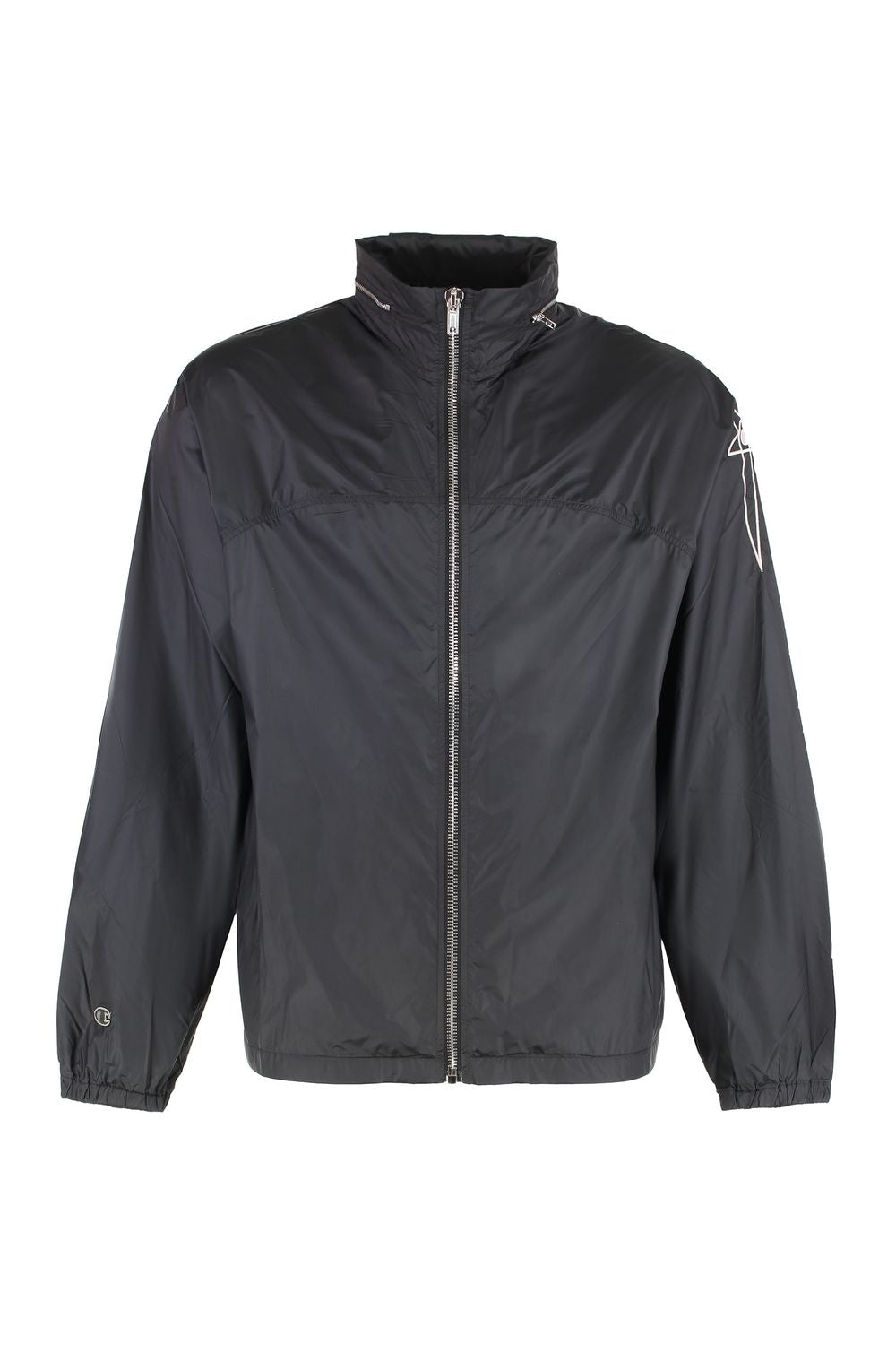 RICK OWENS Contrast Logo Windbreaker for Men - SS25