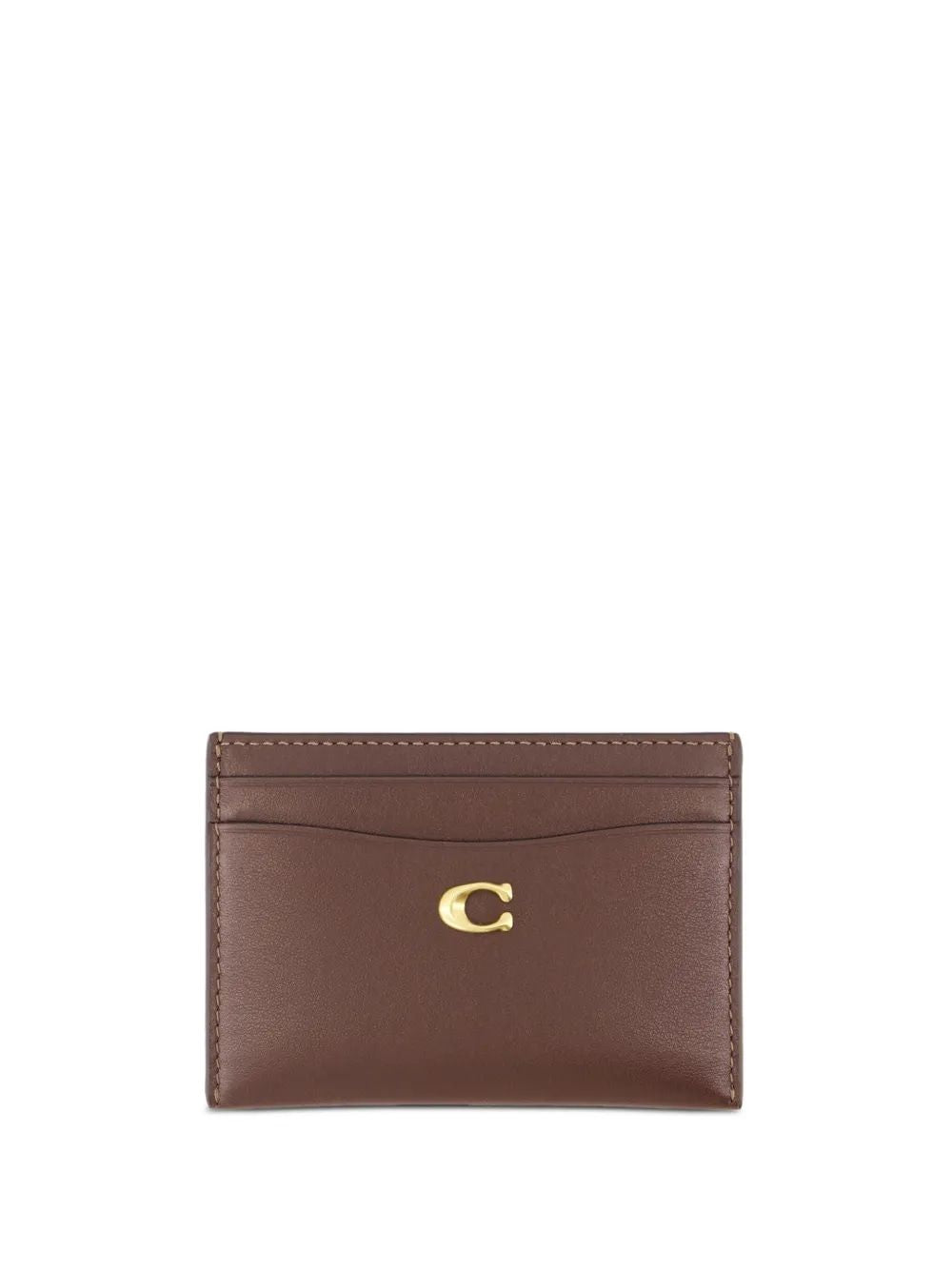 COACH Refined 100% Leather Mini Card Case