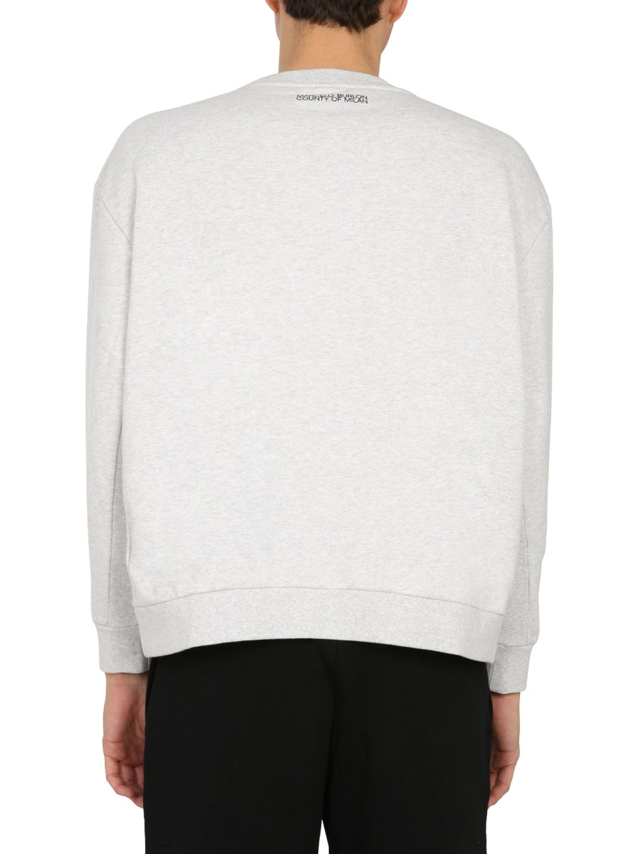 MARCELO BURLON COUNTY OF MILAN Crew Neck Monogram Sweatshirt