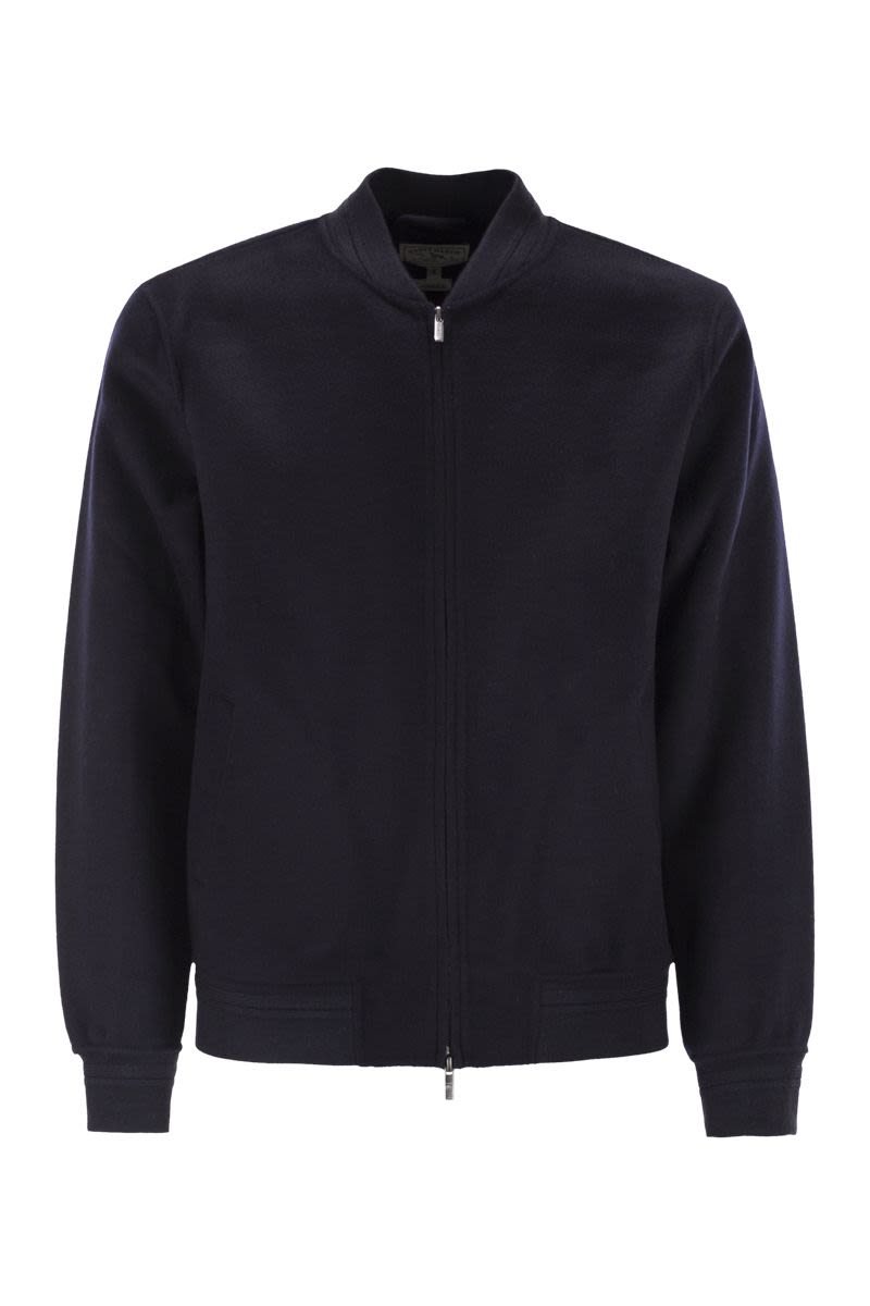 MC2 SAINT BARTH Wool Blend Bomber Jacket - Regular Fit