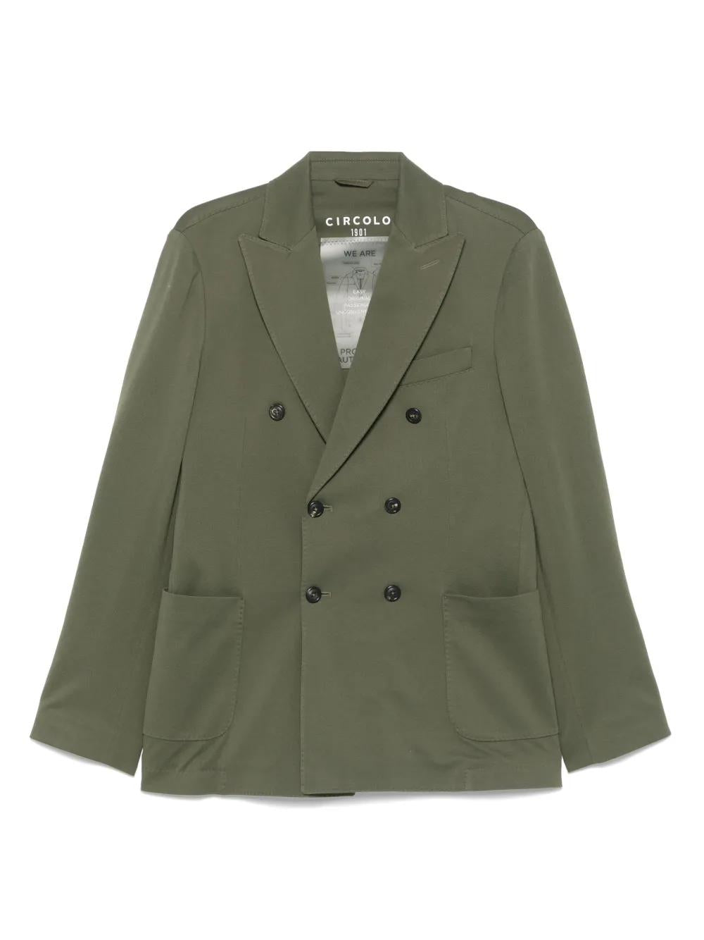 CIRCOLO 1901 Double-Breasted Cotton Jacket for Men