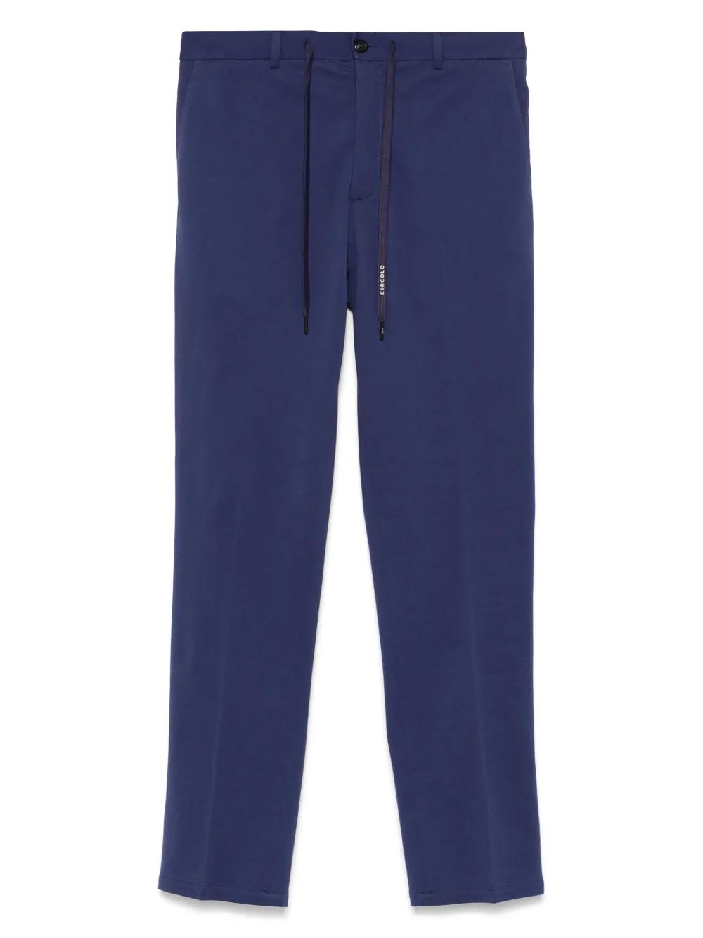 CIRCOLO 1901 Men's Cotton Trousers with Elastic Waistband