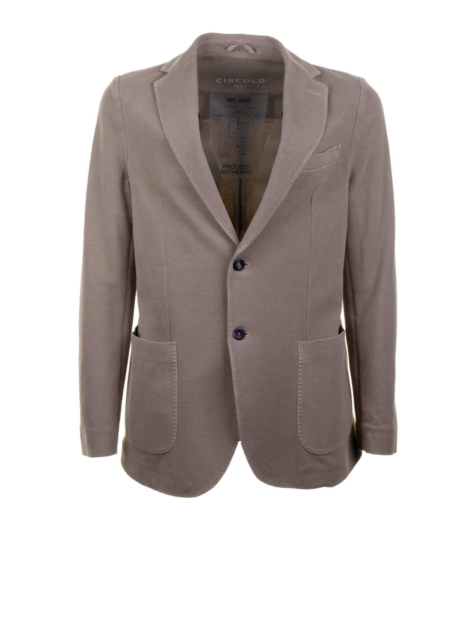 CIRCOLO 1901 Men's Single Breasted Oxford Jacket