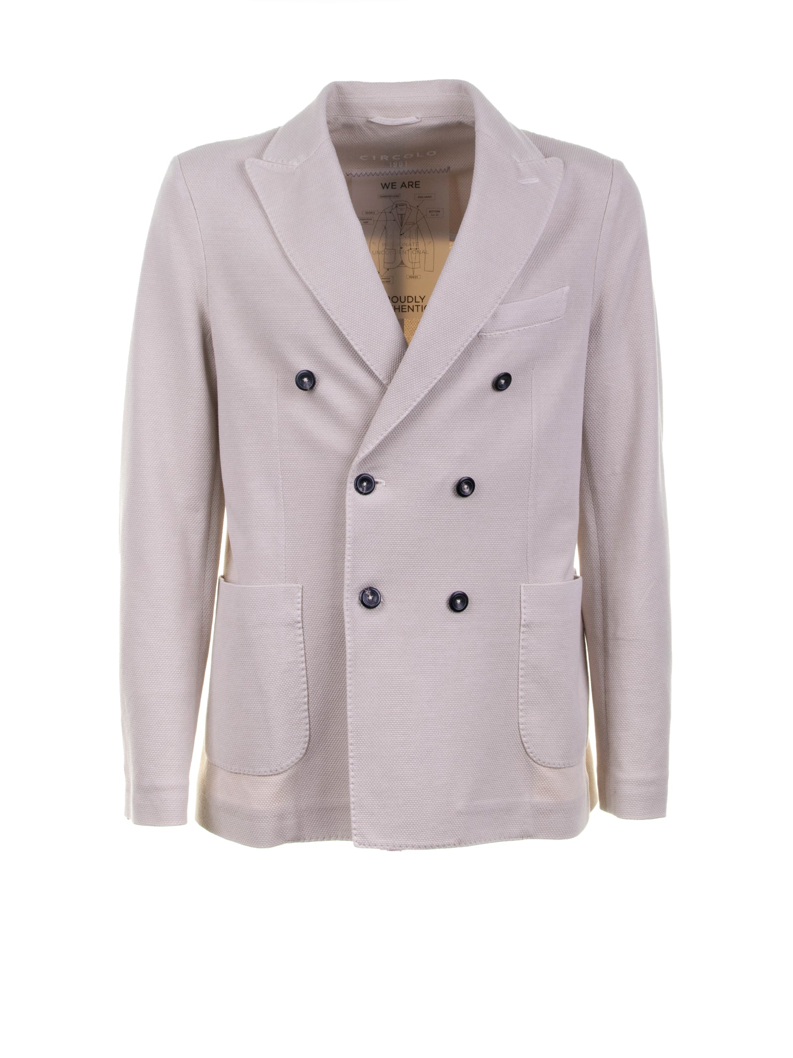 CIRCOLO 1901 Double Breasted Oxford Jacket - SS25