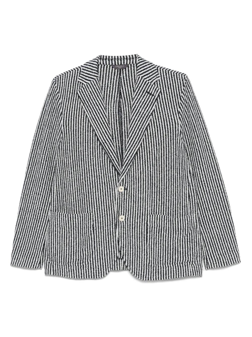 CIRCOLO 1901 Striped Cotton Jacket for Men