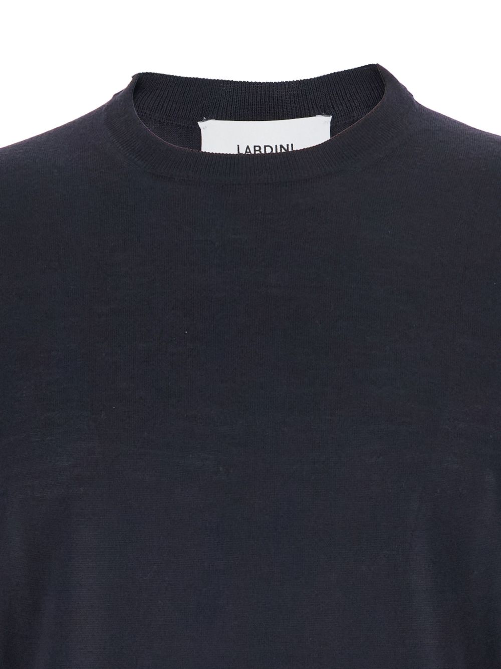 LARDINI Men's Crew Neck Pullover - 100% Virgin Wool