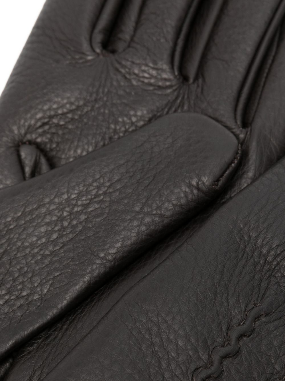 LARDINI Leather Cashmere-Lined Gloves