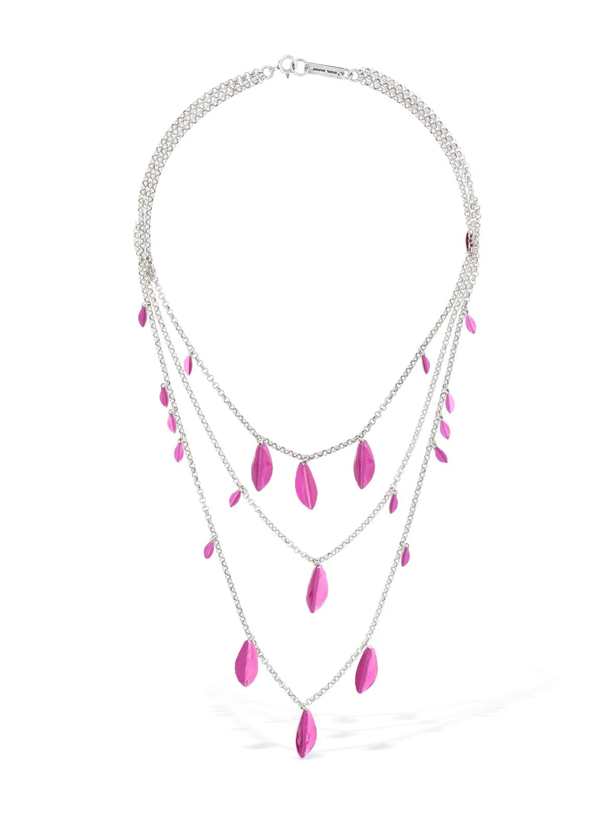 ISABEL MARANT Metal Shiny Leaf Necklace