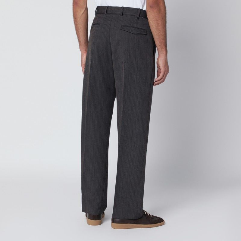 PT01 Wool Trousers with Stripes for Men