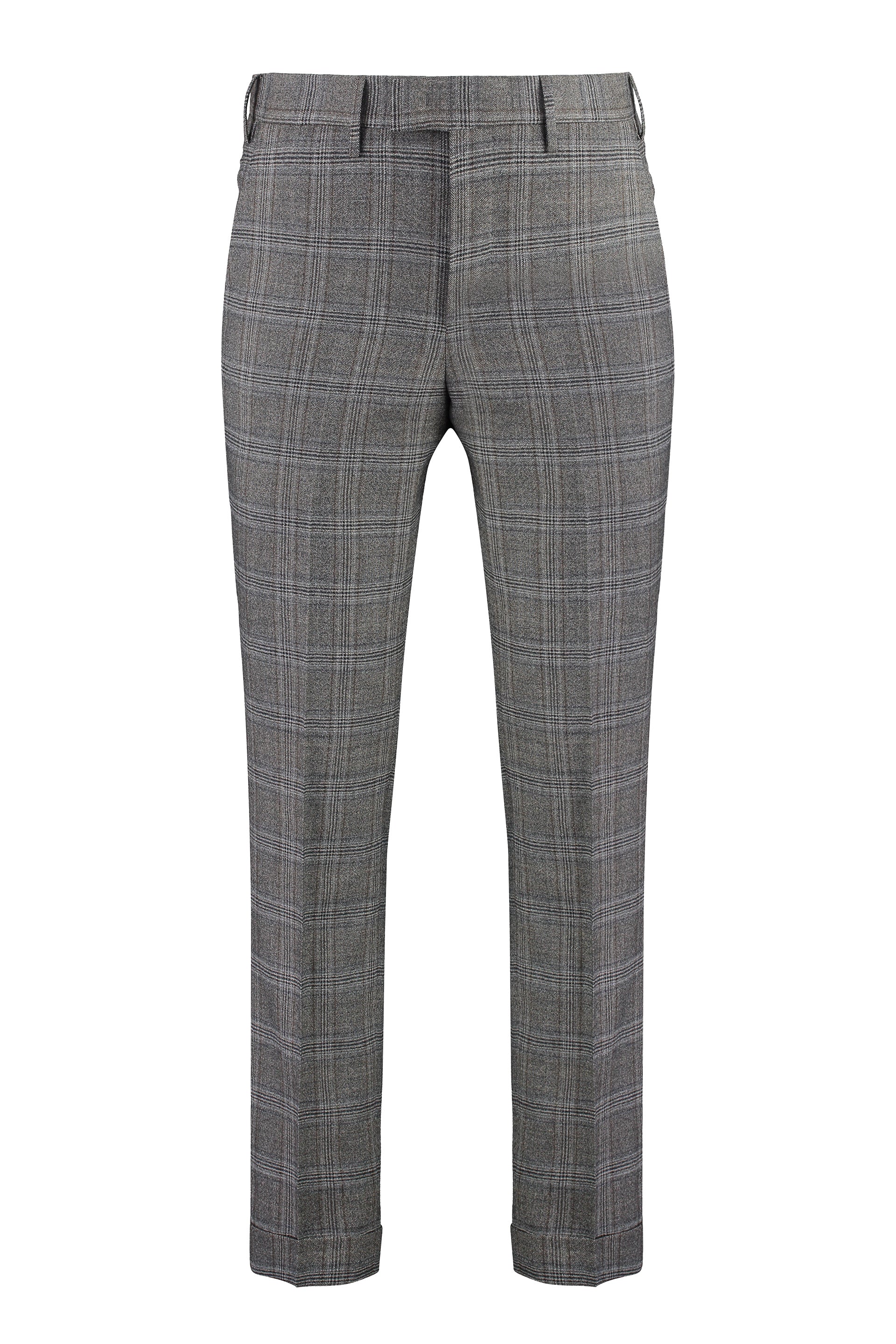 PT01 Men's Virgin Wool Trousers with Side and Back Pockets