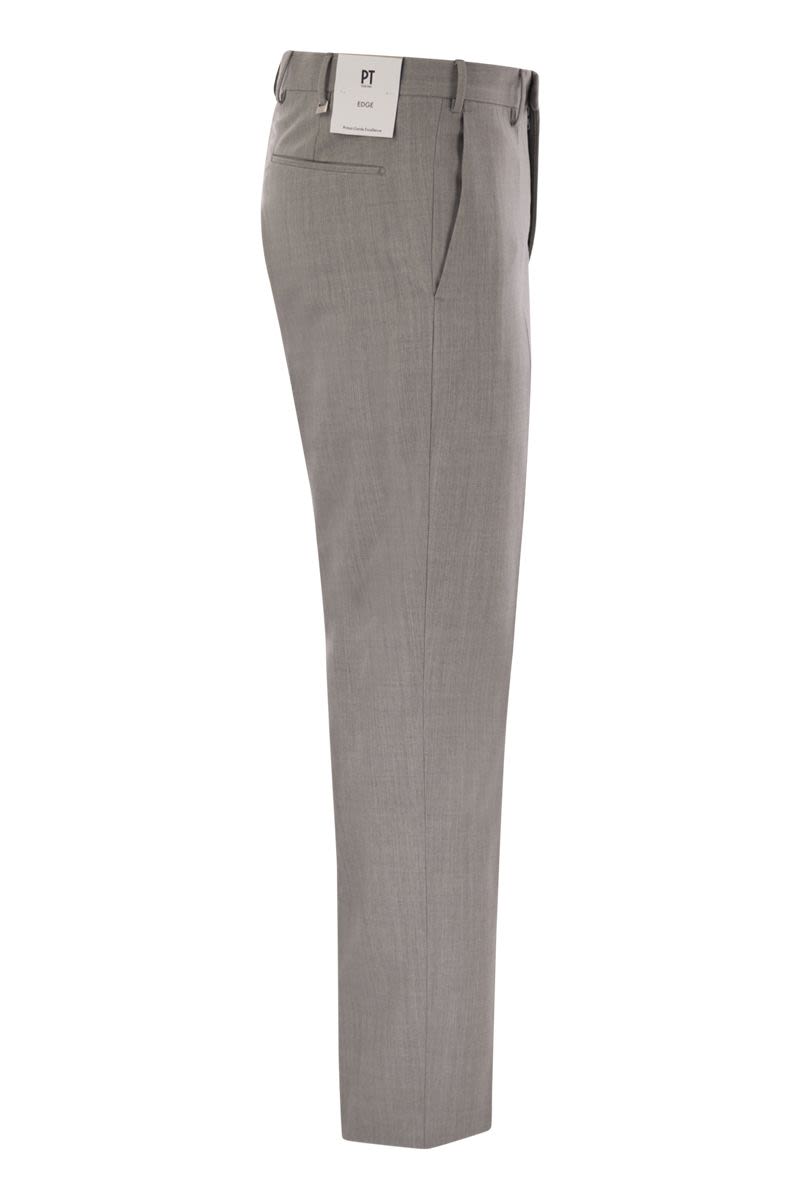 PT TORINO Slim Fit Stretch Virgin Wool Trousers