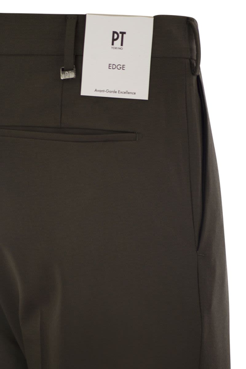PT TORINO Men's Slim Fit Stretch Virgin Wool Trousers