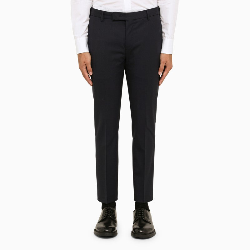PT TORINO Slim Fit Virgin Wool Flat-Bellied Trousers