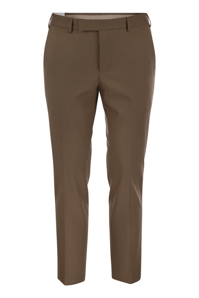 PT TORINO Slim Fit Virgin Wool Trousers