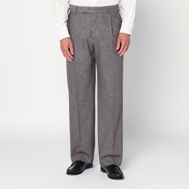 PT01 Pleated Wool Pants for Men