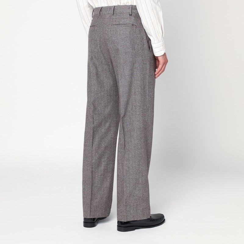 PT01 Pleated Wool Pants for Men