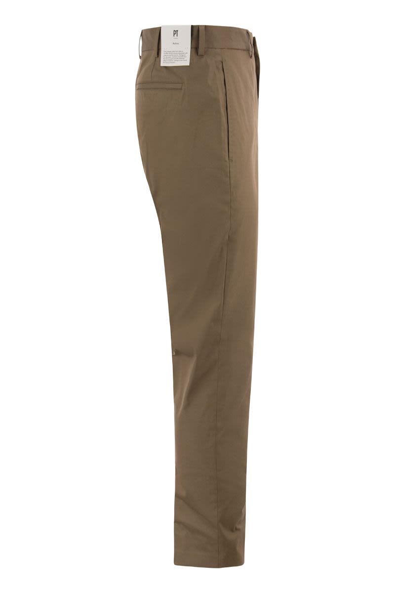 PT01 Men's Stretch Trousers in Technical Fabric