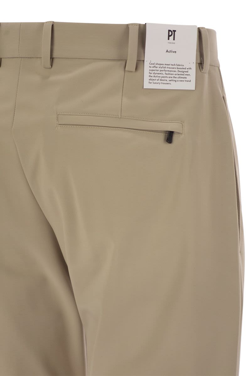 PT01 Technical Water-Repellent Trousers for Men