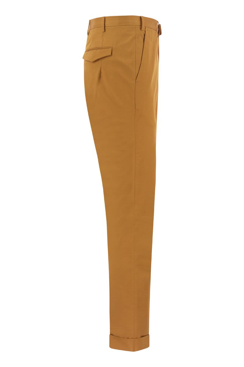 PT01 Men's Relaxed-Fit Cotton Trousers