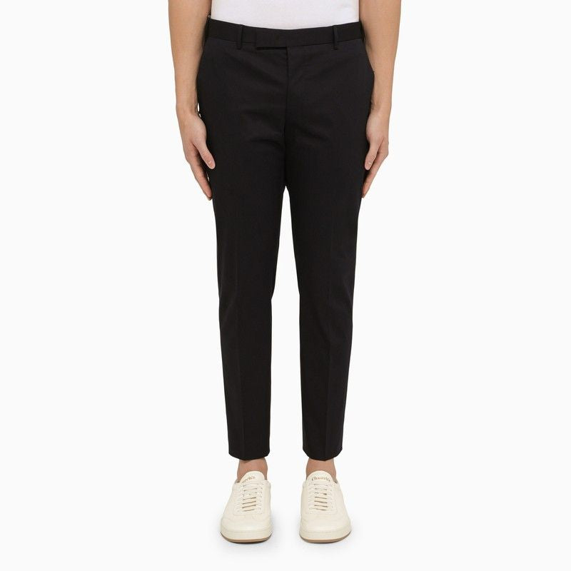 PT01 Slim Fit Cotton Trousers with America-Style Pockets