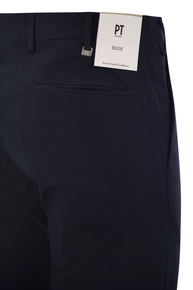 PT TORINO Slim Fit Cotton Trousers
