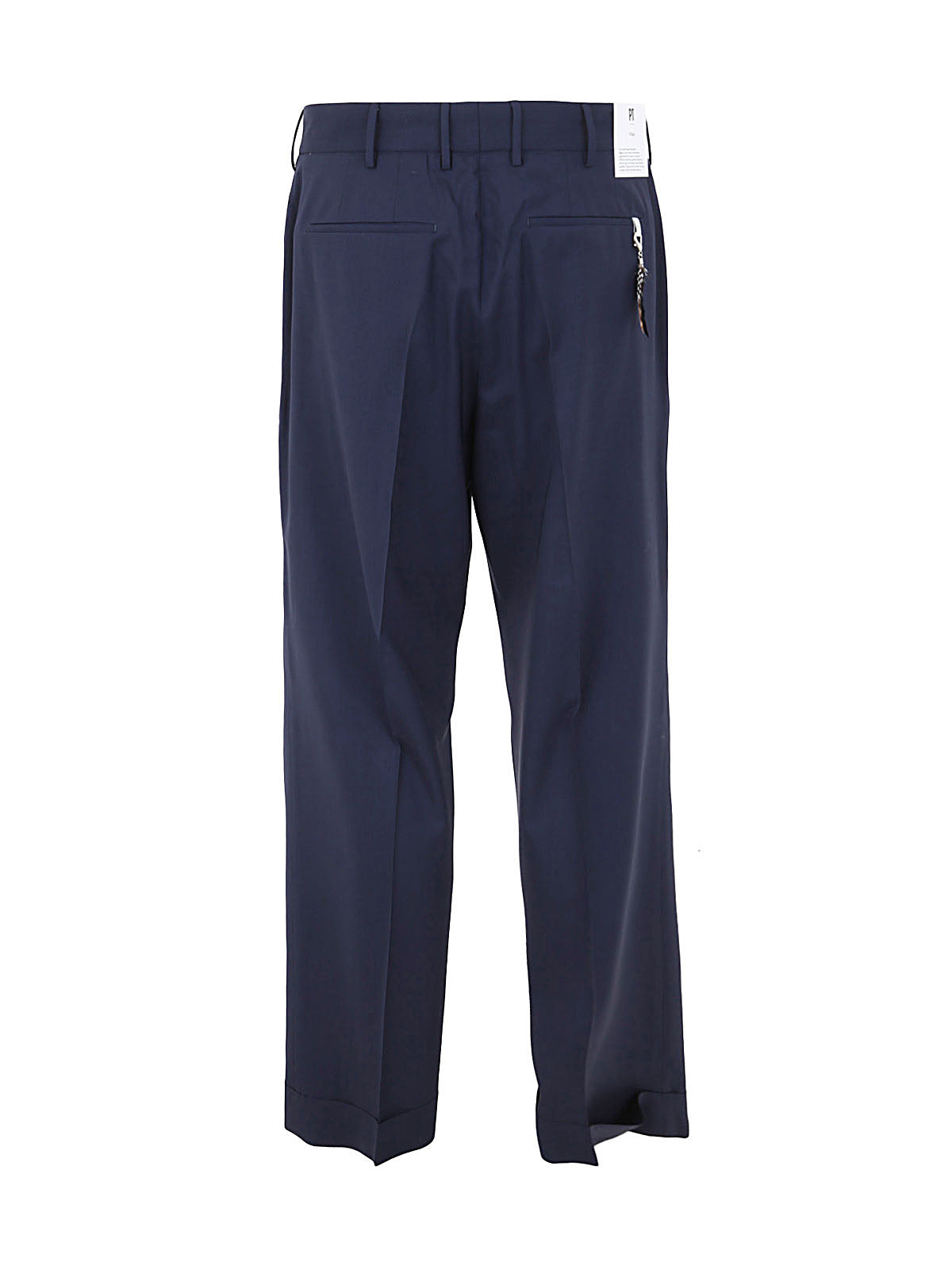 PT01 Men's Tailored Trousers with Lapel and Pleats