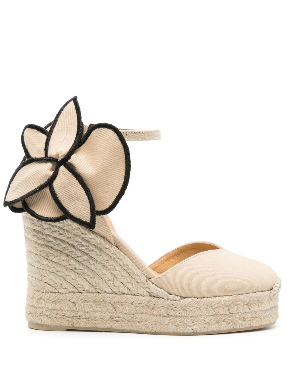 CASTAÑER High Wedge Espadrilles with Buckle Ankle Strap