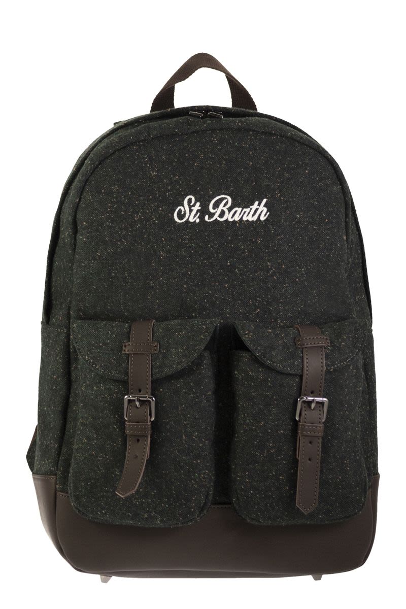 MC2 SAINT BARTH Fabric Backpack with Logo - 55 x 35 x 25 cm